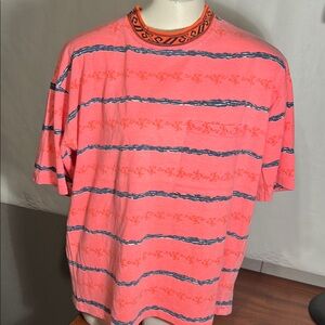 Vintage,1980s, CLIPS TEE, large, knit neck